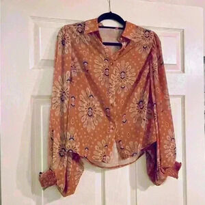 Flying Tomato puff sleeve blouse Size Small